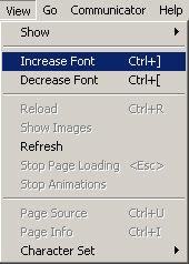 text size guide